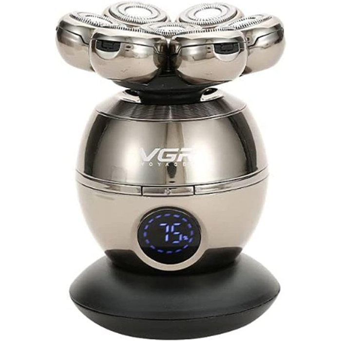 ماكينة قص وتشذيب الشعر في جي ار، قابله للشحن، V-315 - فضي