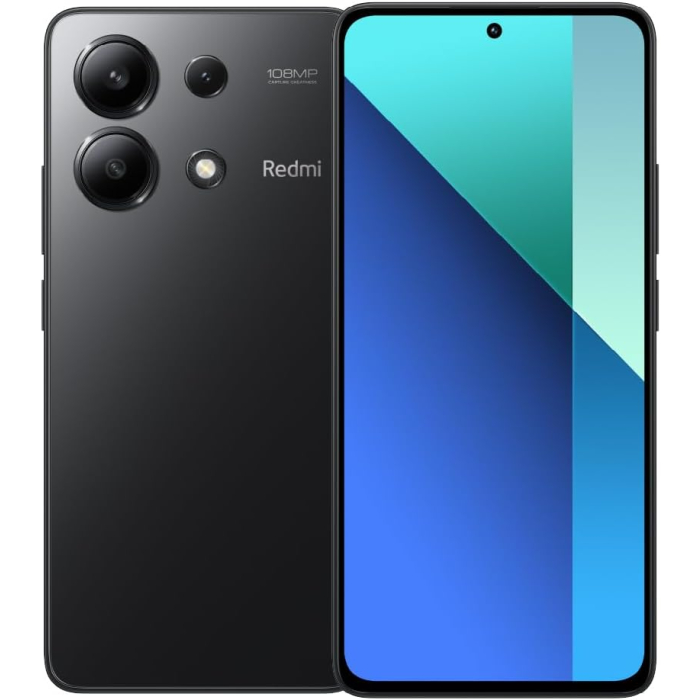 شاومي ريدمي 13 بشريحتين، 128جيجا بايت، 8جيجابايت رام ، شبكة الجيل الرابع - أسود