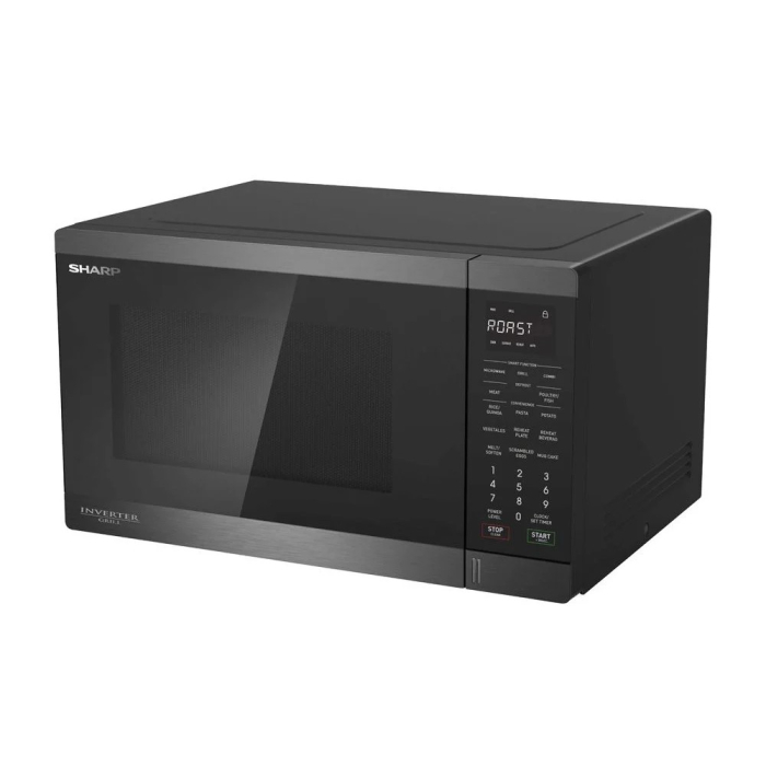 ميكروويف شارب إنفرتر مع شواية، 34 لتر، R-340GRI-BS2 - أسود