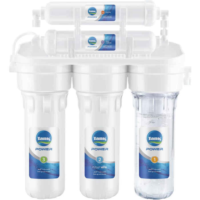 فلتر مياه تانك باور، 5 مراحل - أبيض