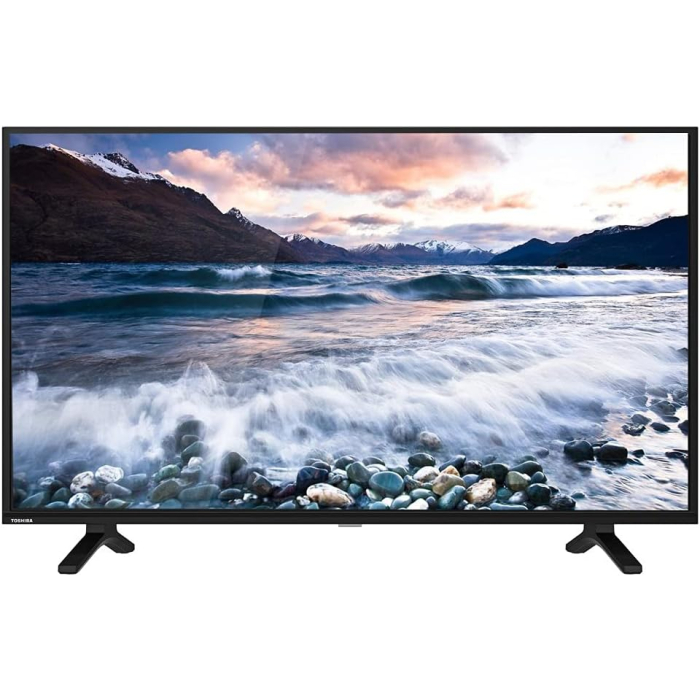 تلفزيون توشيبا LED، بدقة FHD، مقاس 40 بوصة، بريسيفر داخلي، 40S3965EE - اسود