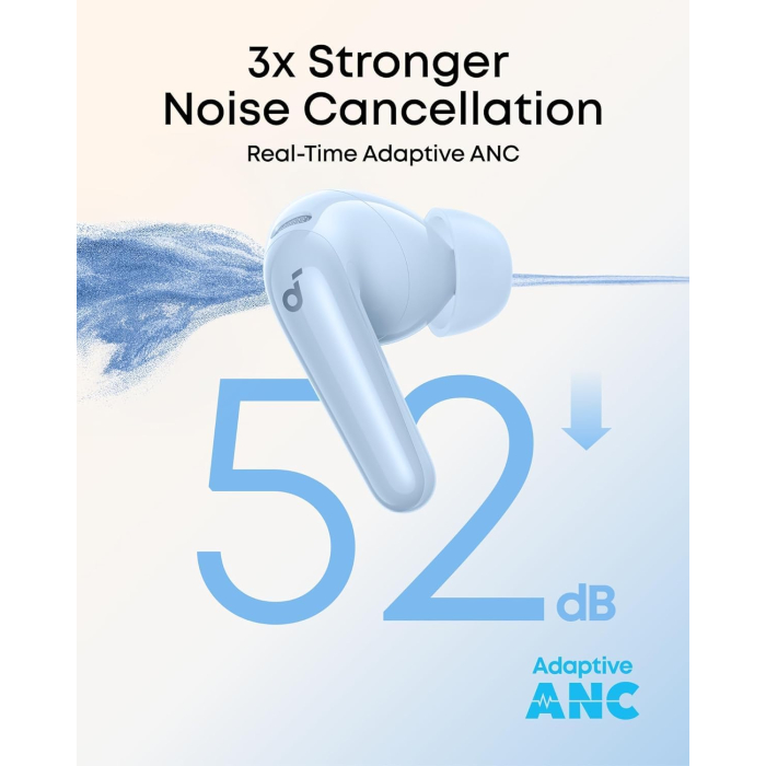 Anker soundcore r60i nc | brezžične slušalke | adaptive anc 52db | bluetooth 6. 1 | modre | slušalke 1 Anker soundcore r60i nc modre brezžične slušalke z adaptive anc 52db
