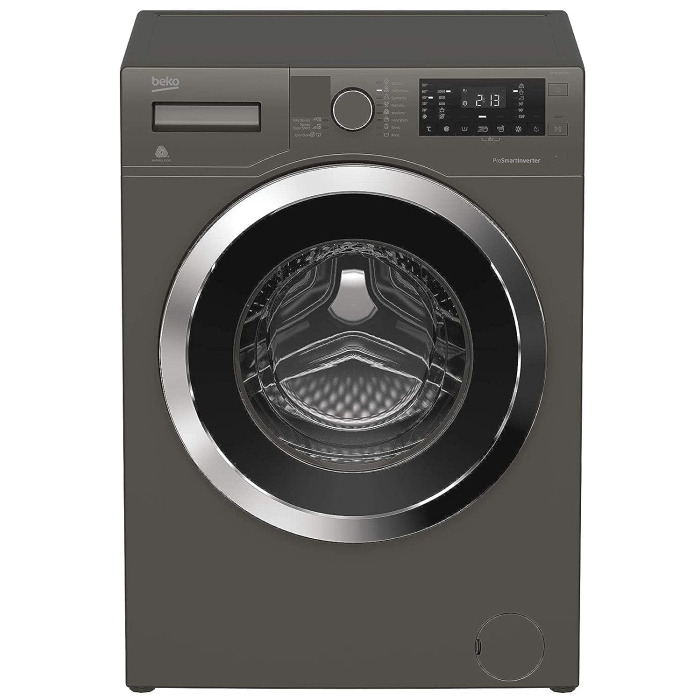غسالة ملابس تحميل أمامي بيكو، 7 كيلو، 1000 لفة، انفرتر، WTV7512XMCI - فضي داكن