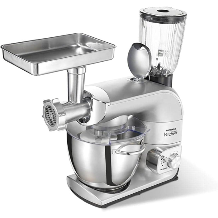 كيتشن ماشين تورنيدو بمطحنة، 1200 وات، ستانلس ستيل - TKM-1200MBS