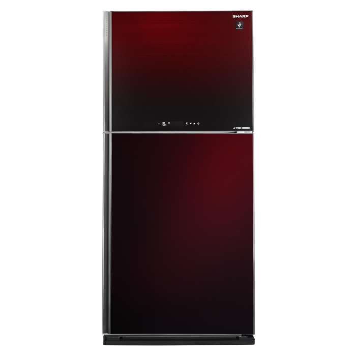 ثلاجة نوفروست شارب، 538 لتر، انفرتر بلازما، SJ-GV69G-RD - احمر