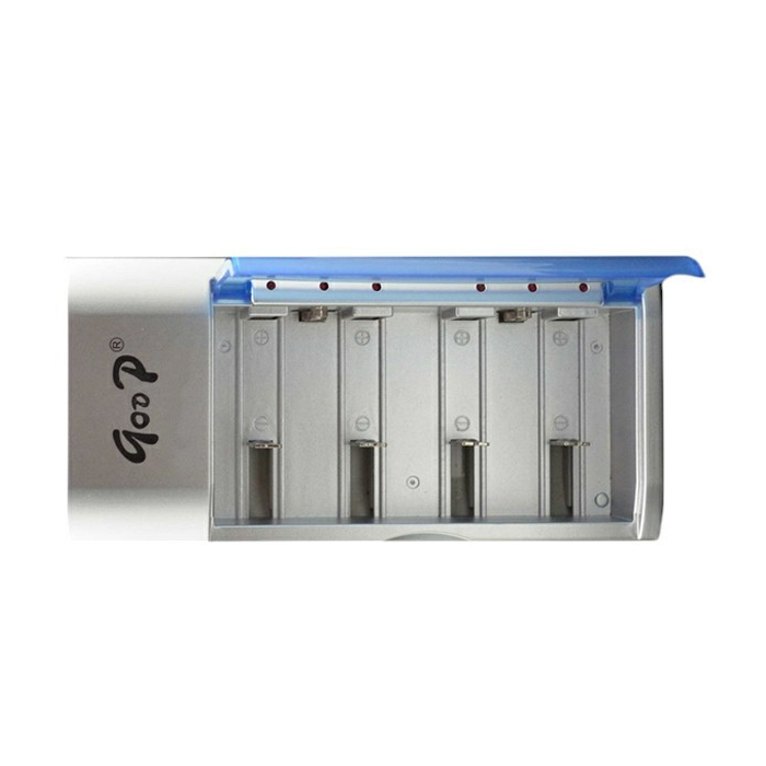 شاحن بطاريات سوني عالمي لبطاريات AA/AAA/C/D - رمادي