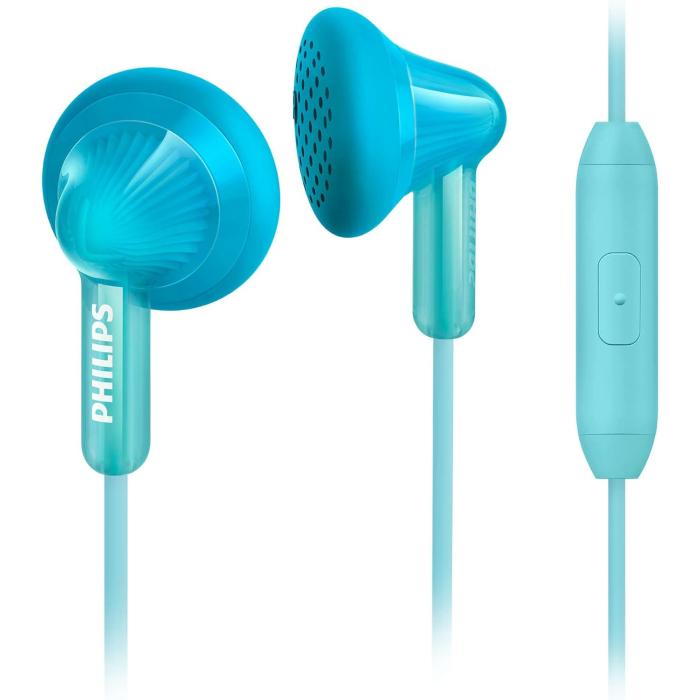 سماعات اذن فيليبس مع ميكروفون، بصوت ستيريو، SHE3015TL - تركواز