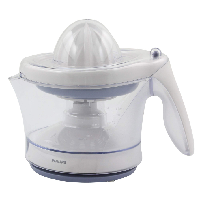 عصارة كهربائية فيليبس، 600 مل، 25 وات، HR2744/40 - أبيض