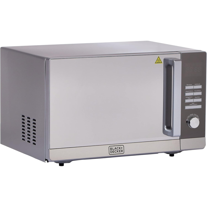 ميكروويف بلاك أند ديكر مع شواية، سعة 30 لتر، 900 وات، MZ30PGSS-B5 - فضي