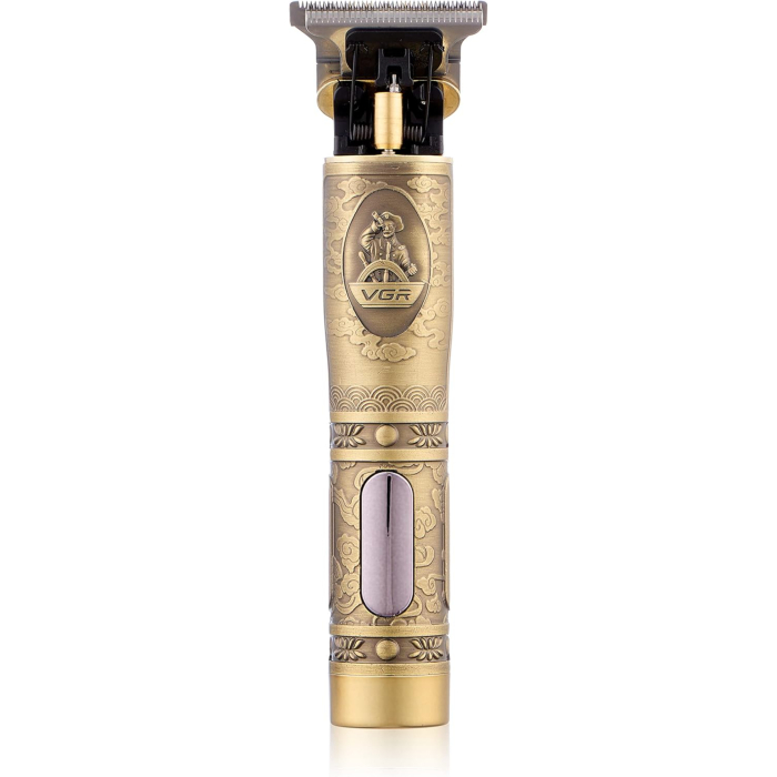 ماكينة حلاقة في جي آر قابلة للشحن مع حامل هاتف مجاني، V-091 - ذهبي