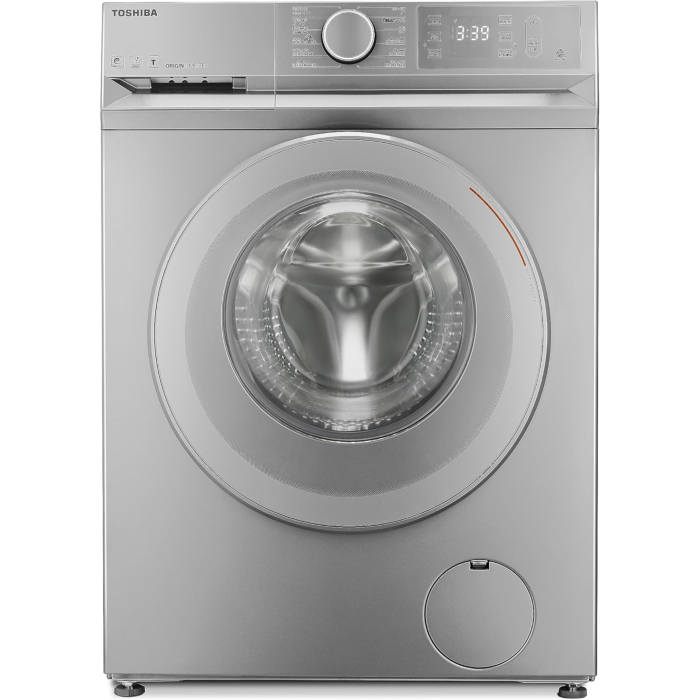 غسالة توشيبا تحميل أمامي أوتوماتيك، سعة 8 كجم، إنفرتر، TW-BL90A4EG(SS) - فضي
