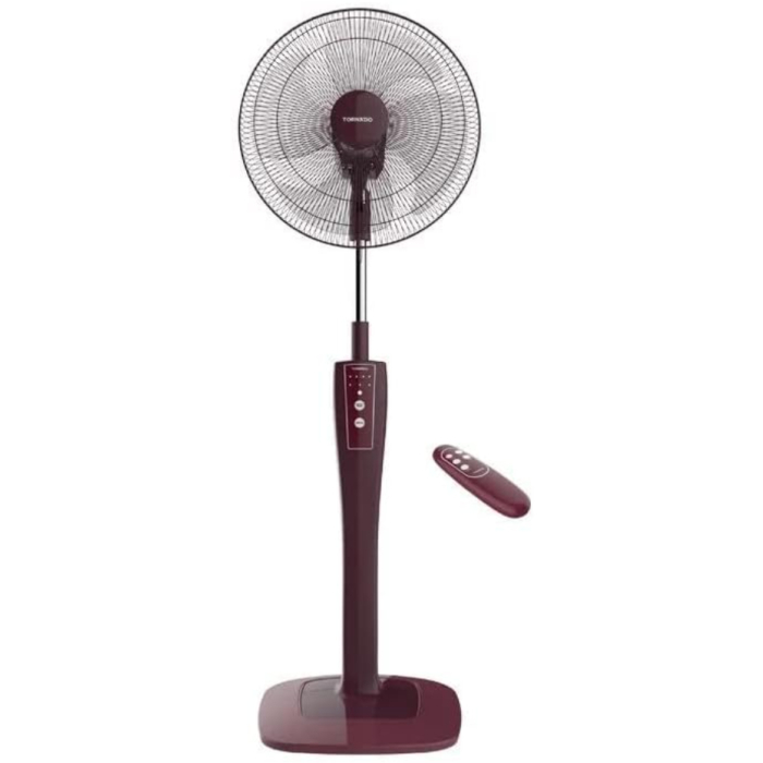 مروحة تورنيدو قائمة، 16 بوصة، 4 ريش، TSF-75RED - احمر