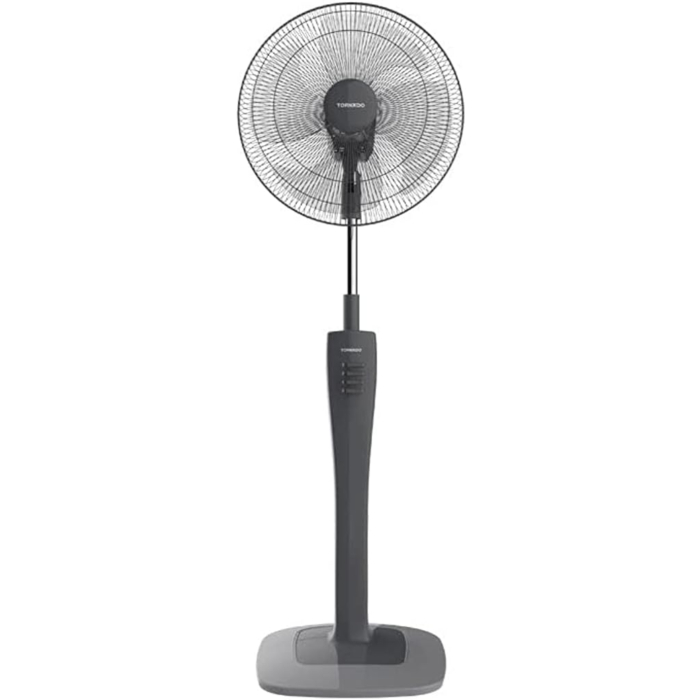مروحة تورنيدو قائمة، 16 بوصة، 3 سرعات، TSF-74G - رمادي