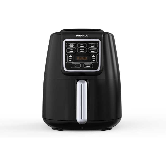 قلاية هوائية بدون زيت تورنيدو، 1550 وات، سعة 4 لتر، THF-1554D-XL-BS - أسود x فضي