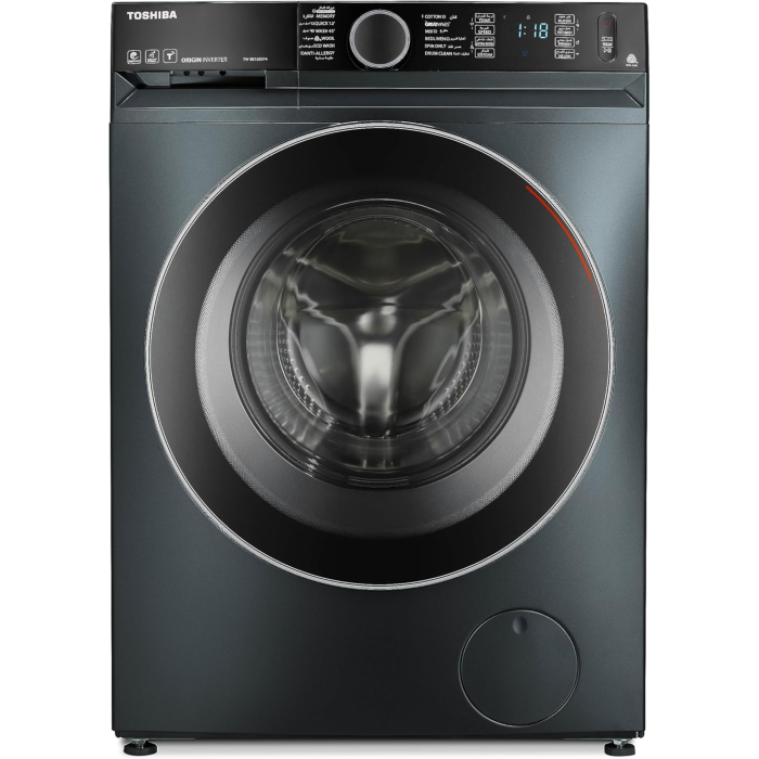 غسالة توشيبا تحميل أمامي فول أوتوماتيك، سعة 8 كجم، إنفرتر، TW-BK90GF4EG(MK) - رمادي