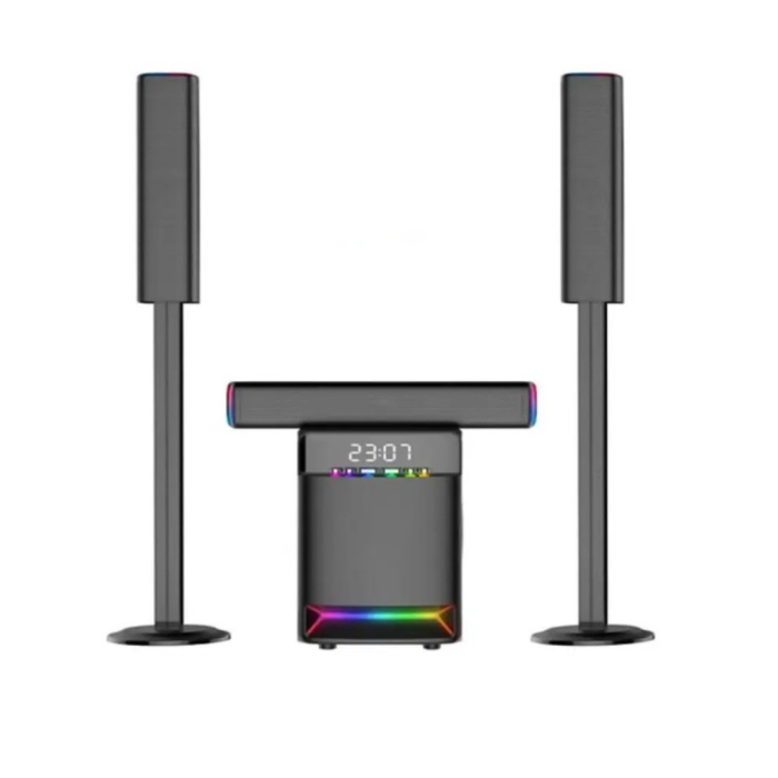 نظام مسرح منزلي جاما، 3.1 قناة، 140 واط، USB/SD، إضاءة LED، أسود - GT-9930