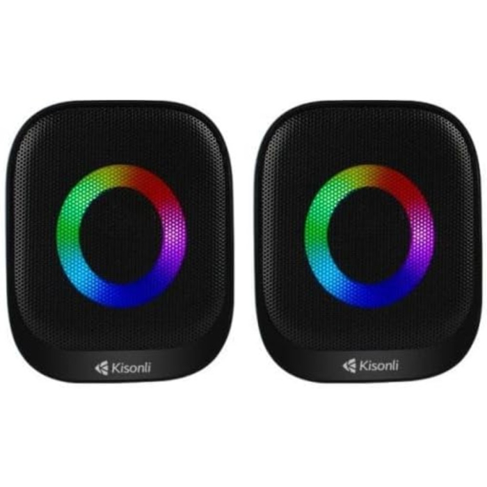 سماعة كومبيوتر كيسونلي سلكية، قطعتين، X3 - اسود