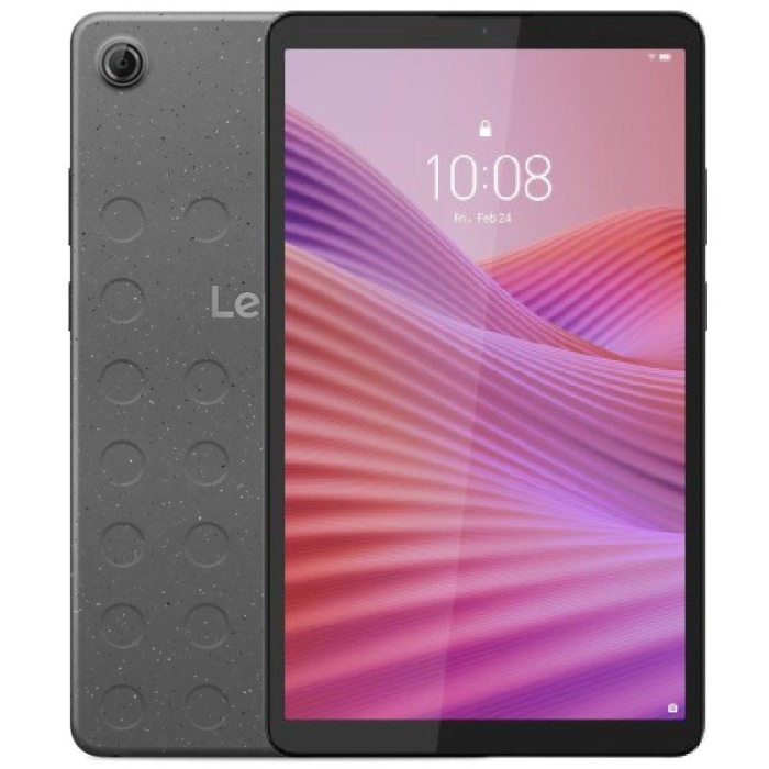 Lenovo Tab One Tablet Single SIM, 128GB, 4GB RAM, 4G LTE - Luna Grey With Clear Case