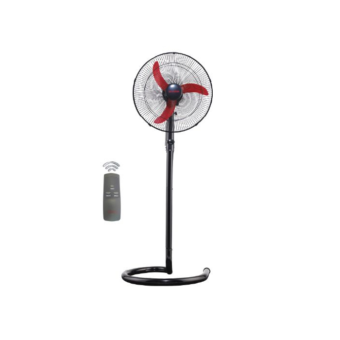 مروحة فريش شبح ستاند بريموت كنترول، 18 بوصة - أسود أحمر