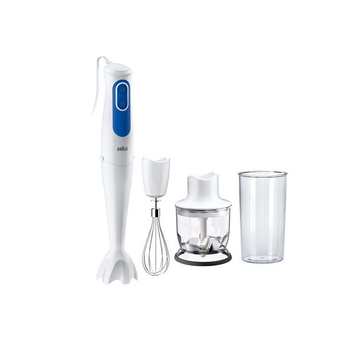 خلاط يدوي براون مالتي كويك 3، 700 وات، MQ3025 - أبيض أزرق