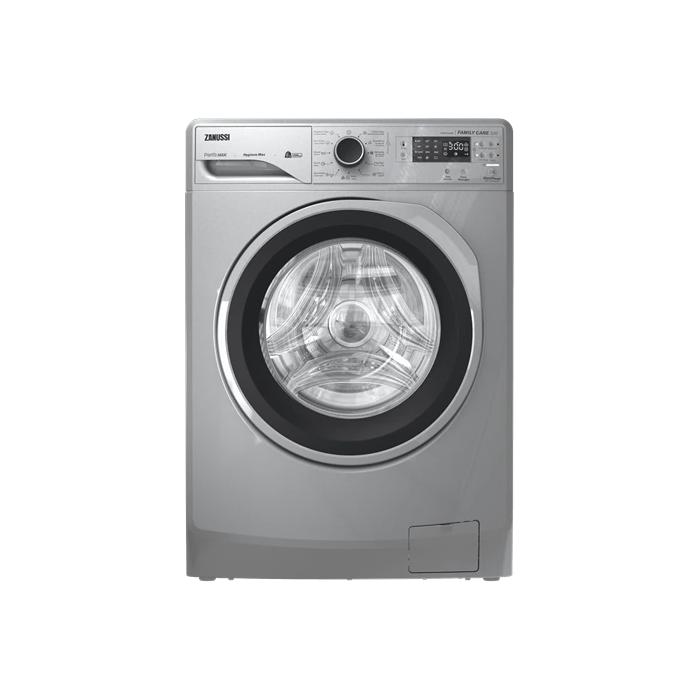 غسالة زانوسي تحميل أمامي فول أوتوماتيك بيرلا ماكس، سعة 6 كجم، ZWF6240SS5 - فضي