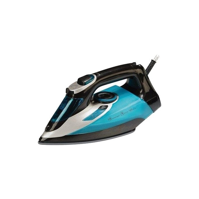 مكواة بخار ميديا تك، 2500 واط، اسود وازرق - MT-C275