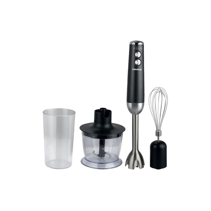 خلاط يدوي تورنيدو، 700 مل، 1200 وات، اسود - HB-1200BST