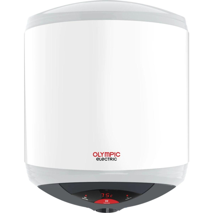  سخان مياه كهربائي اوليمبك Hero Turbo Digital، سعة 100 لتر - أبيض - OYE10021WN
