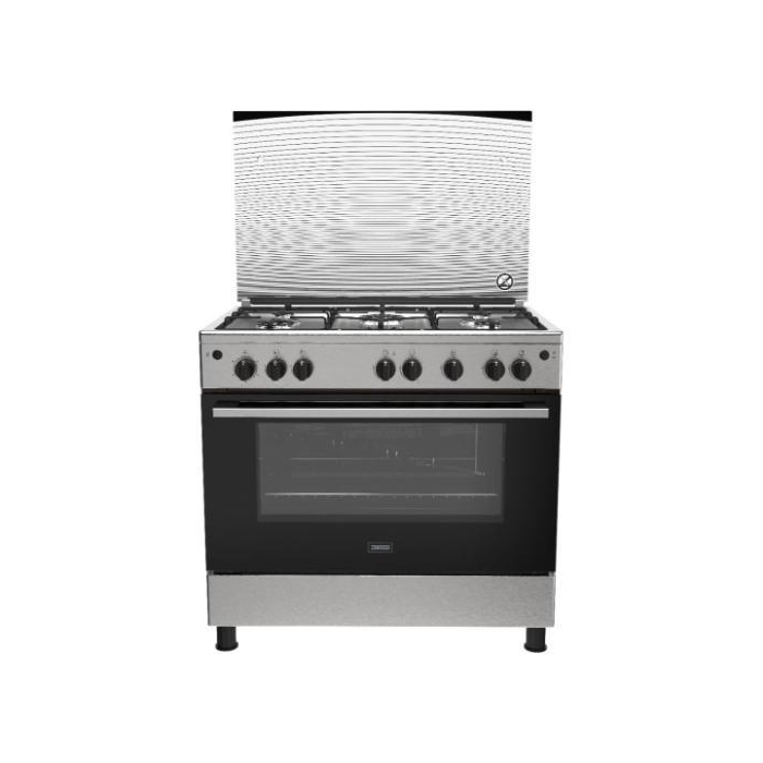 بوتجاز غاز زانوسي SteelPlus ، 5 شعلة، 90 سم، ستانلس ستيل - ZCG922A6XB