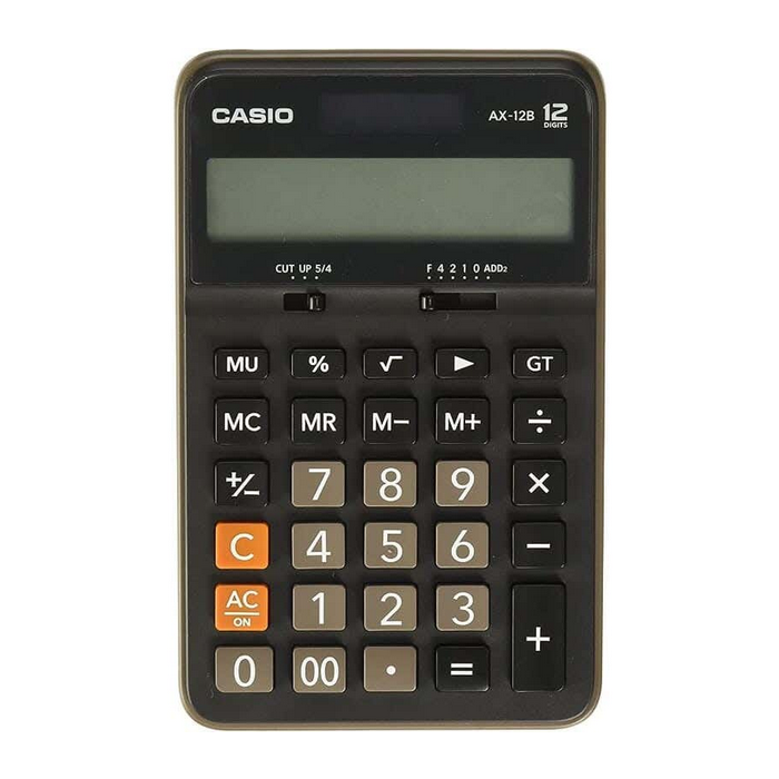 آله حاسبة مكتبيه كاسيو، AX-12B - اسود