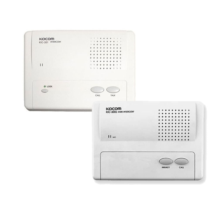انتركم مكتبي كوكوم للاتصال الداخلي مع وحدة فرعية KIC-300S، مع خط واحد، KIC-301 - أبيض