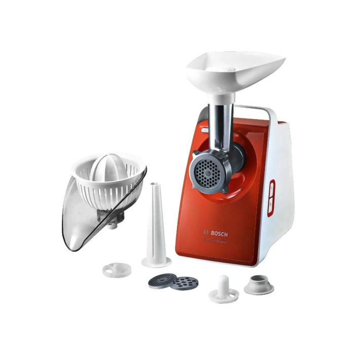 مفرمة لحم بوش CompactPower، بقوة 1600 وات، برتقالي وابيض - MFW3630I