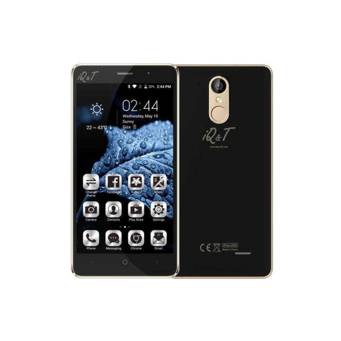 موبايل آي كيو آند تي IFoo U50، سعة 16 جيجابايت، 1 جيجابايت رام، 3G، شريحتين - أسود ذهبي