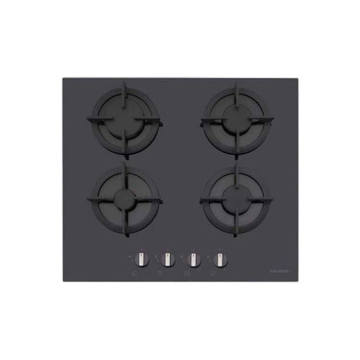 مسطح بلت ان غاز دومينوكس، 4 شعلات، 60 سم، DHG6044GBKFCFEN - أسود