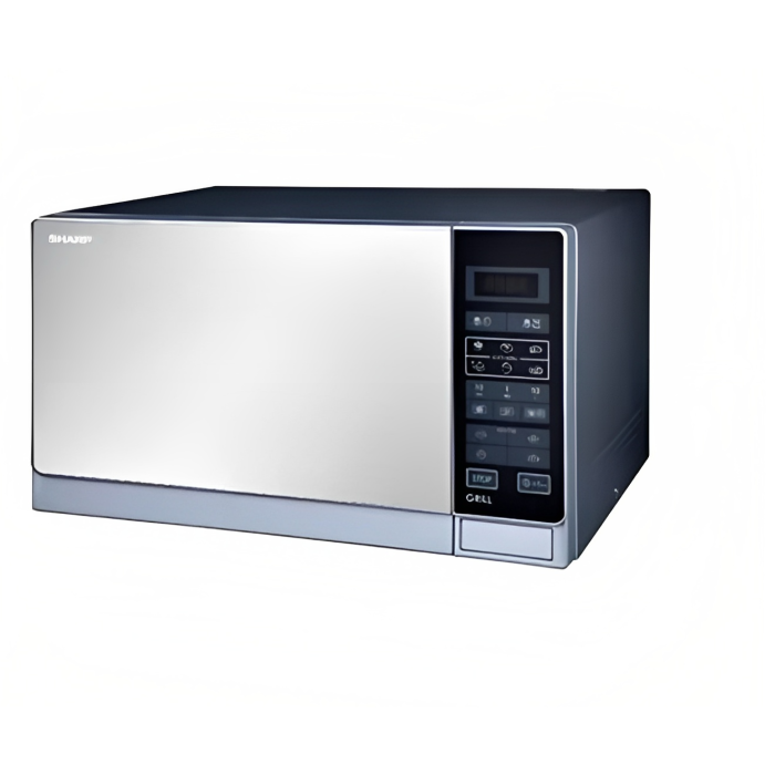 ميكروويف شارب مع شواية، 25 لتر، 1000 وات، R-75MT(S) - فضي