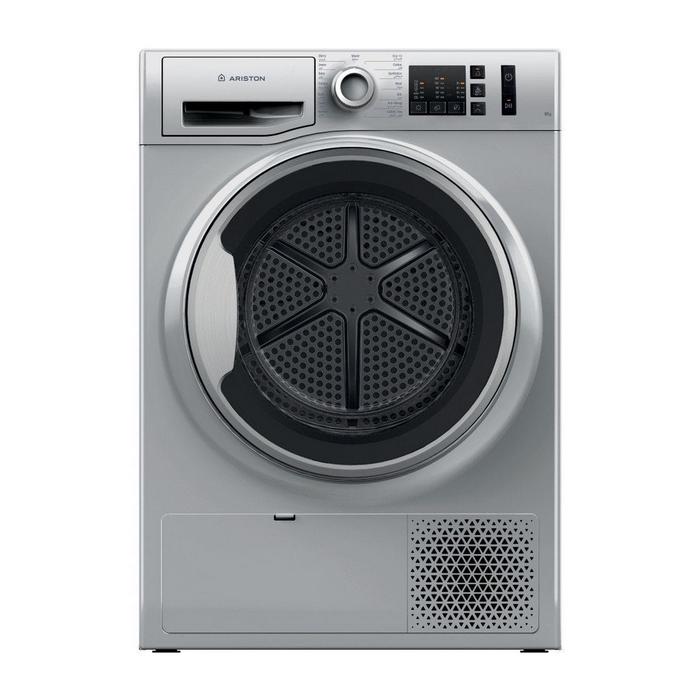 مجفف ملابس اوتوماتيك اريستون، تحميل امامى، 8 ك، NTCM108BSEX - فضى