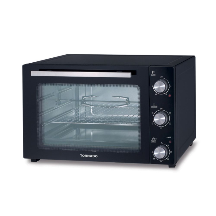 فرن كهربائي تورنيدو، 55 لتر، 2000 وات، TEO55DGK - أسود