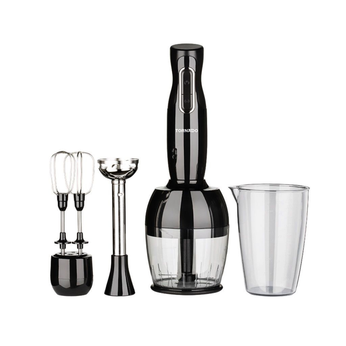 خلاط يدوي تورنيدو 1000 وات كبة مضرب بيض أسود THB-1000MC