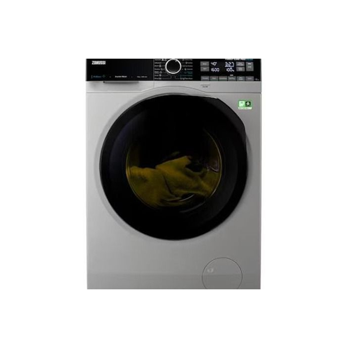 غسالة ملابس زانوسي فول اوتوماتيك ديجيتال تحميل امامي، بموتور انفرتر، 9 كجم، فضي - ZW7F3946LS