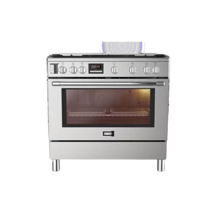 بوتجاز غاز زانوسي TasteMax Air Fry، مقاس 90 سم، 5 شعلة، ستانلس ستيل - ZCG97326XA