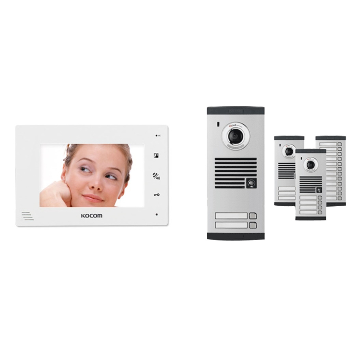 انتركم فيديو كوكوم، مع مجموعة KVL-TC306i، خط EA6، موديل KCV-A374 - فضي