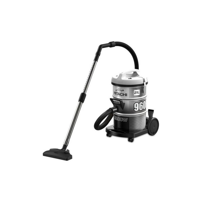 مكنسة برميل هيتاشي، 2200 وات، بلاتينيوم رمادي - CV-960F