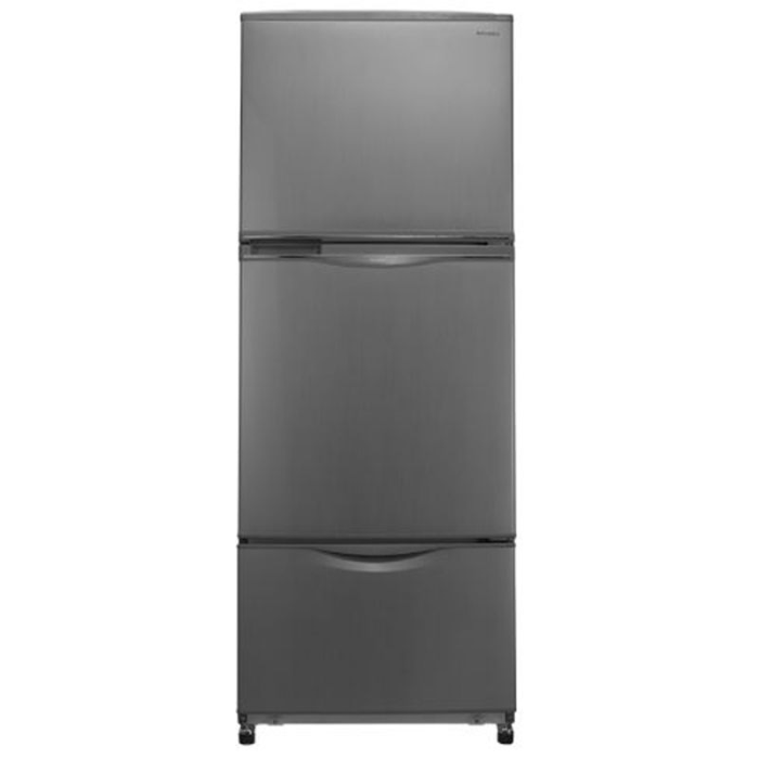 ثلاجة نوفروست توشيبا، 3 باب، سعة 351 لتر، GR-EFV45-SL - فضي