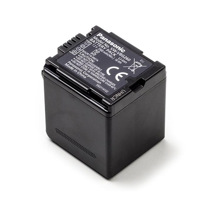 بطارية قابلة لإعادة الشحن لكاميرا باناسونيك VW-VBG260 سعة 2100 مللي أمبير - أسود