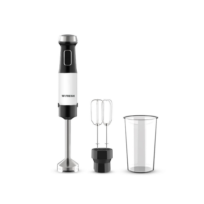 خلاط يدوي متعدد الاستخدام فريش HB-1100N، سعة 800 مل، 1100 وات، اسود وابيض - Fresh-500017439