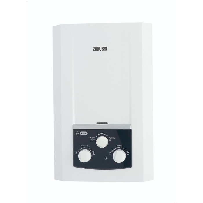 Zanussi ZYG06313WL سخان غاز زانوسى دلتا -6لتر بدون مدخنة ابيض بأدابتور