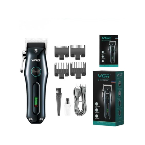 ماكينة حلاقة في جي آر لاسلكية قابلة للشحن، V-969 - أسود