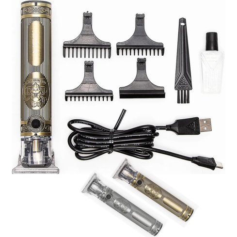 ماكينة حلاقة في جي آر للحية قابلة للشحن، V-968 - ذهبي