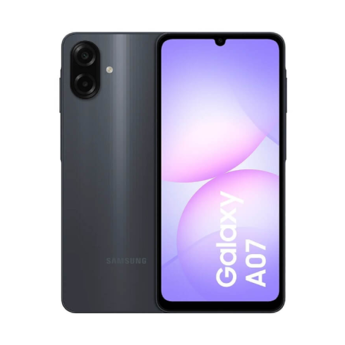 سامسونج جالاكسي A07 شريحتين، 4 جيجابايت رام 128 جيجابايت ذاكرة - أسود