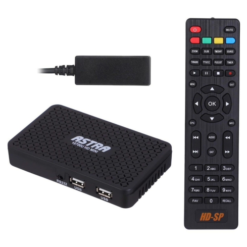 ريسيفر ميني استرا، عالي الدقة - 10700U - اسود